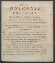 dziennik urzedowy woj.sandomierskiego 1819-15-00001